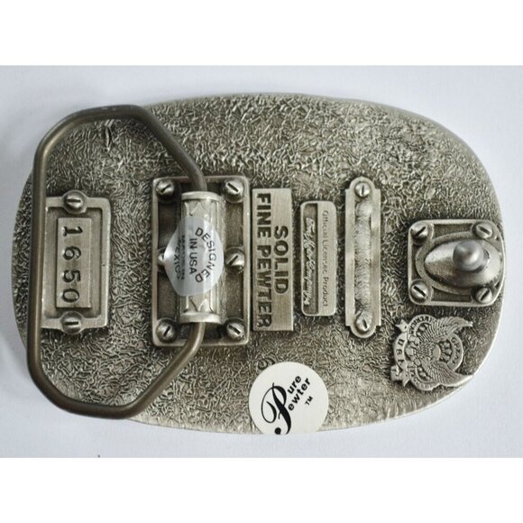 Vintage Mustang Pony Solid Fine Pewter Belt Buckle NEW Unused - Picture 4 of 6